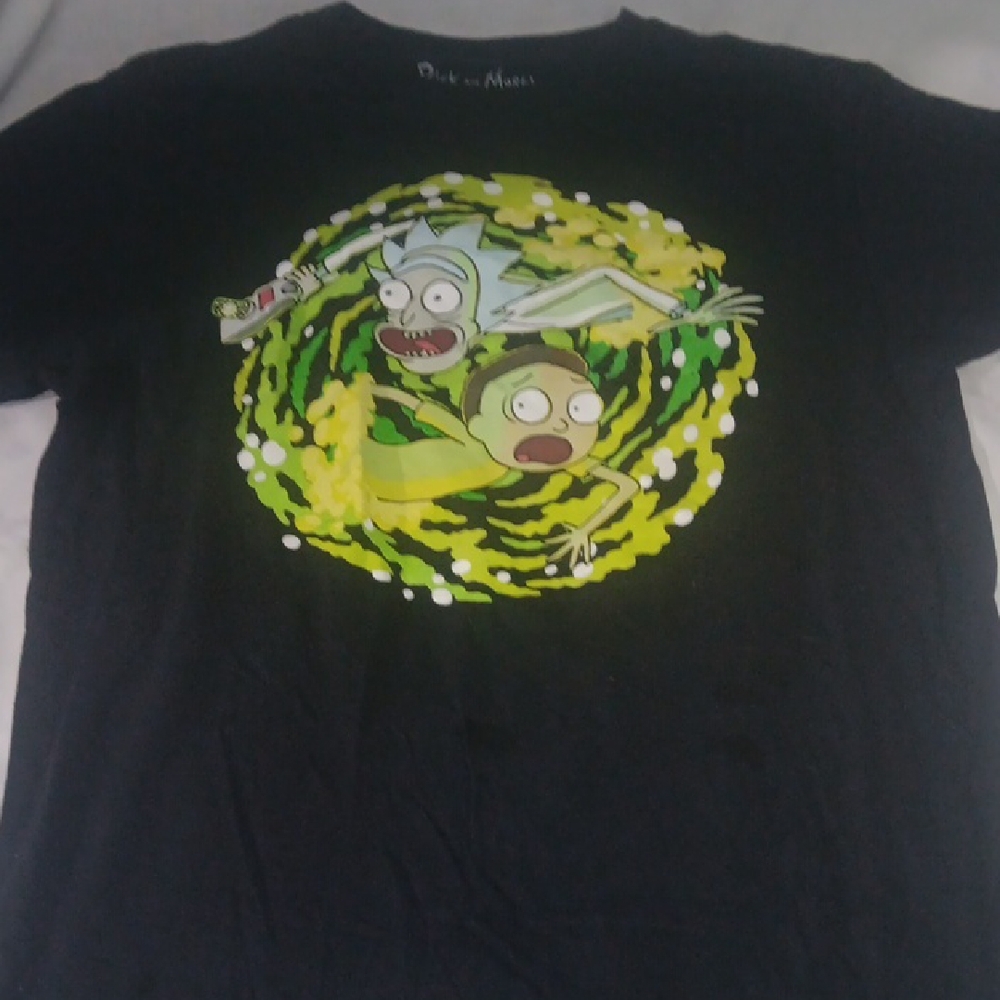 Ripple Junction Black Rick and Morty Tee